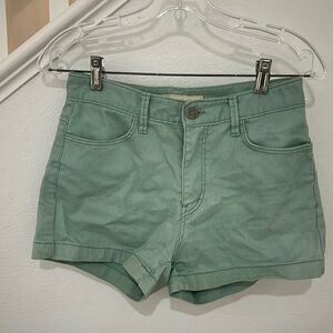 Turquoise Jean shorts
